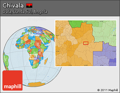 Political Location Map of Chivala