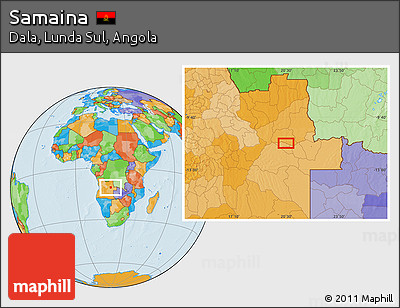 Political Location Map of Samaina