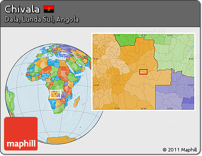 Political Location Map of Chivala