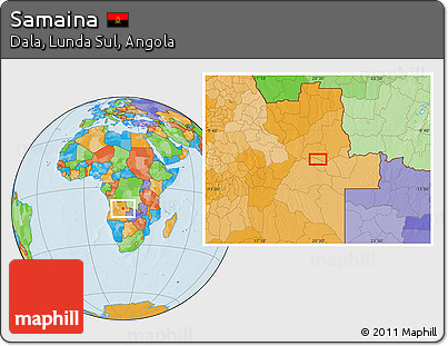 Political Location Map of Samaina