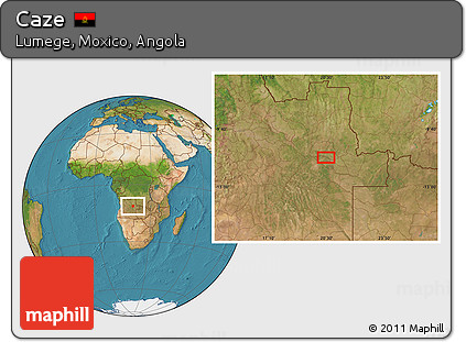 Satellite Location Map of Caze