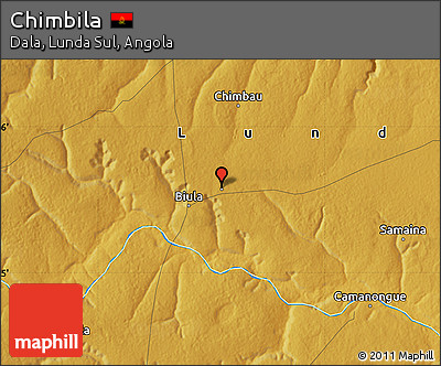 Physical Map of Chimbila