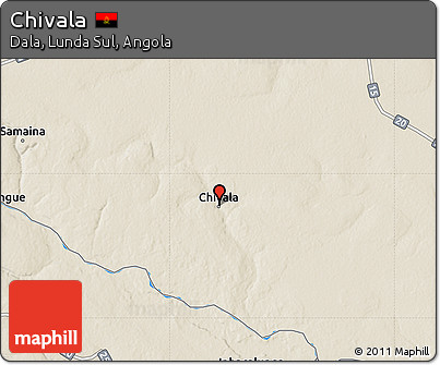 Shaded Relief Map of Chivala