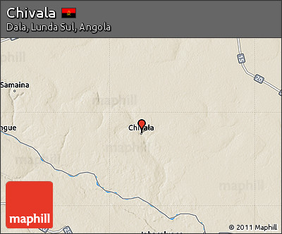 Shaded Relief Map of Chivala