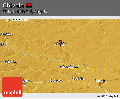 Physical Panoramic Map of Chivala