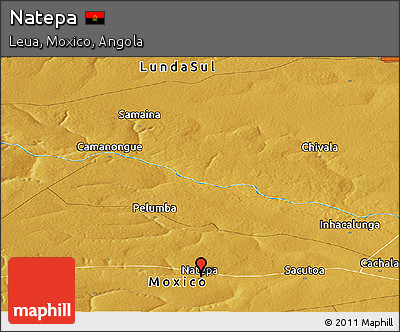 Physical Panoramic Map of Natepa