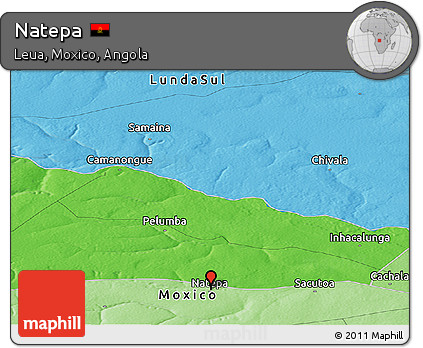 Political Panoramic Map of Natepa