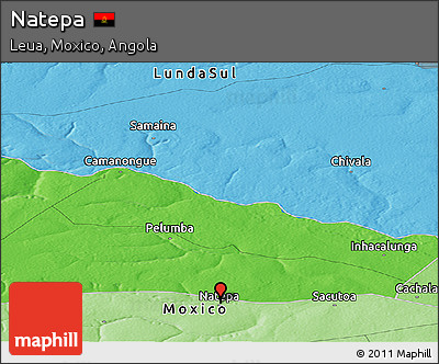 Political Panoramic Map of Natepa