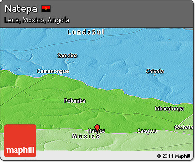 Political Panoramic Map of Natepa