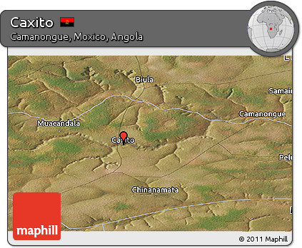 Satellite Panoramic Map of Caxito