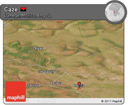 Satellite Panoramic Map of Caze
