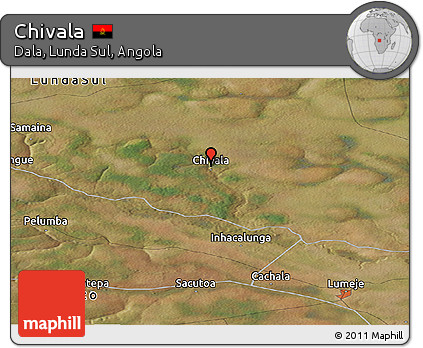 Satellite Panoramic Map of Chivala