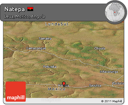 Satellite Panoramic Map of Natepa