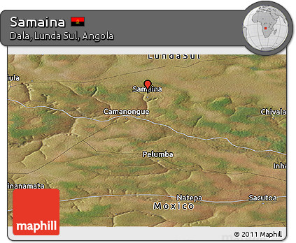 Satellite Panoramic Map of Samaina