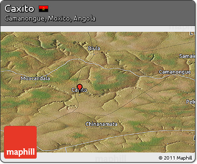 Satellite Panoramic Map of Caxito
