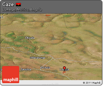 Satellite Panoramic Map of Caze