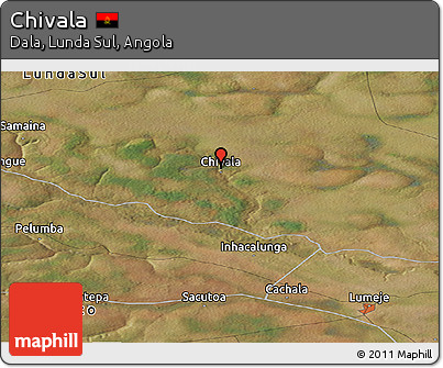 Satellite Panoramic Map of Chivala