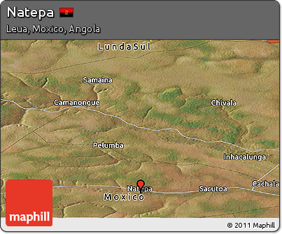 Satellite Panoramic Map of Natepa