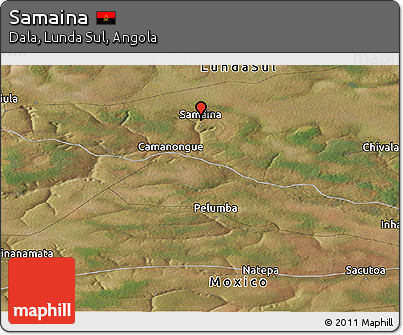 Satellite Panoramic Map of Samaina