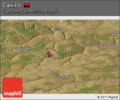 Satellite Panoramic Map of Caxito