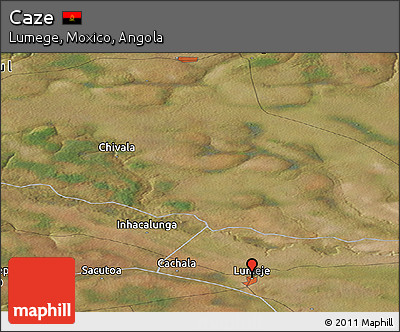 Satellite Panoramic Map of Caze
