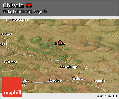 Satellite Panoramic Map of Chivala