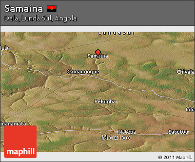 Satellite Panoramic Map of Samaina