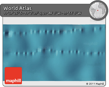 Satellite 3D Map of the Area around 11° 20' 3" S, 20° 19' 30" W