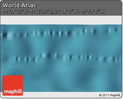 Satellite 3D Map of the Area around 11° 20' 3" S, 20° 19' 30" W