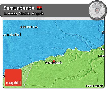 Political 3D Map of Samundende