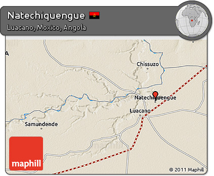 Shaded Relief 3D Map of Natechiquengue