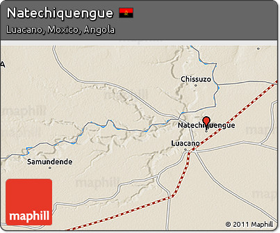 Shaded Relief 3D Map of Natechiquengue