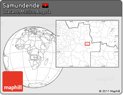 Blank Location Map of Samundende