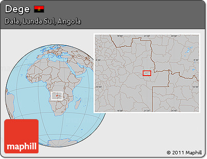 Gray Location Map of Dege