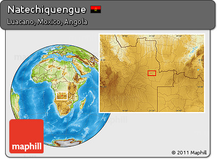 Physical Location Map of Natechiquengue