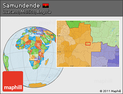 Political Location Map of Samundende