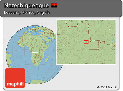 Savanna Style Location Map of Natechiquengue