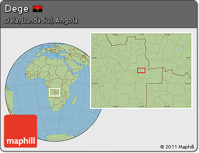 Savanna Style Location Map of Dege