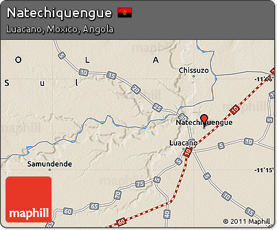 Shaded Relief Map of Natechiquengue