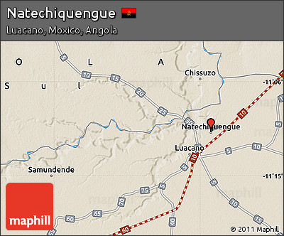 Shaded Relief Map of Natechiquengue