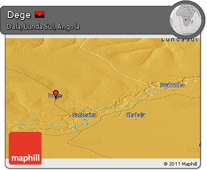 Physical Panoramic Map of Dege