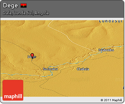 Physical Panoramic Map of Dege