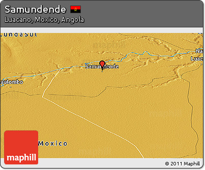 Physical Panoramic Map of Samundende