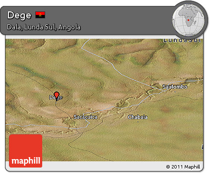 Satellite Panoramic Map of Dege