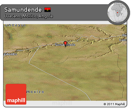Satellite Panoramic Map of Samundende