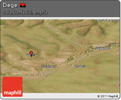 Satellite Panoramic Map of Dege