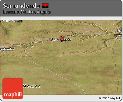 Satellite Panoramic Map of Samundende