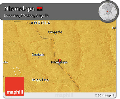 Physical 3D Map of Nhamalopa