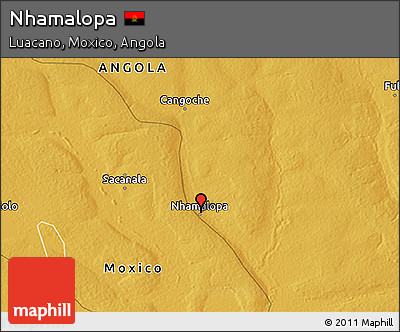 Physical 3D Map of Nhamalopa