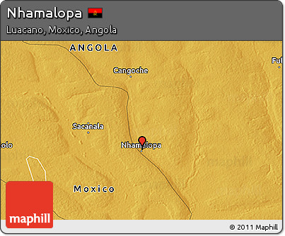 Physical 3D Map of Nhamalopa